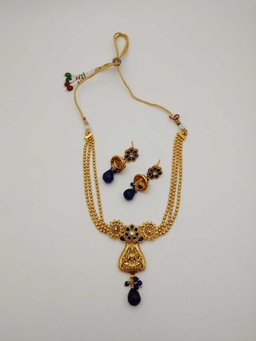 CLEARANCE NECKLACES IN POLKI (GOLD POLISH) STYLE | DESIGN - 51048
