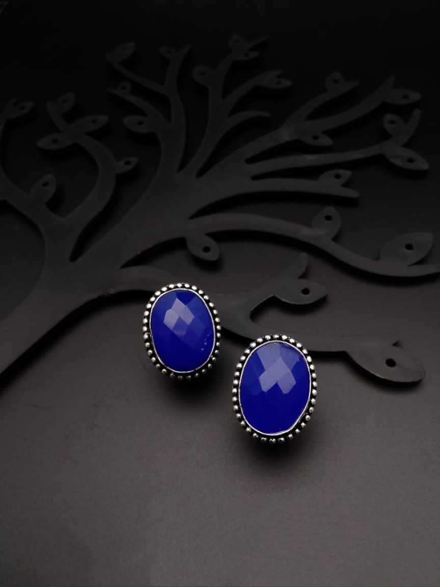 EARRINGS IN OXYDIZED POLISHED STYLE | DESIGN - 61016