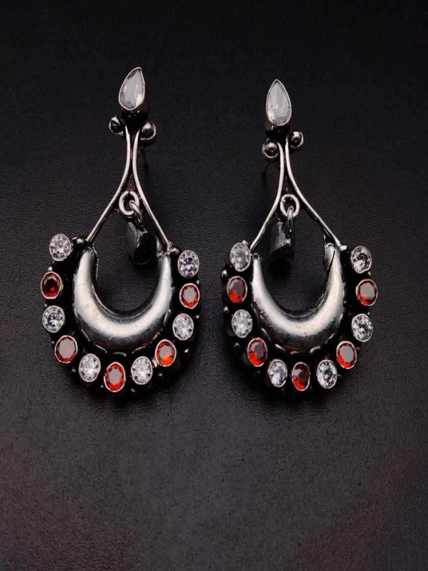 EARRINGS IN OXYDIZED POLISHED STYLE | DESIGN - 61024